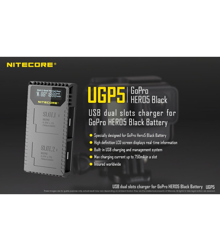 ΦΟΡΤΙΣΤΗΣ NITECORE UGP5 για GoPro