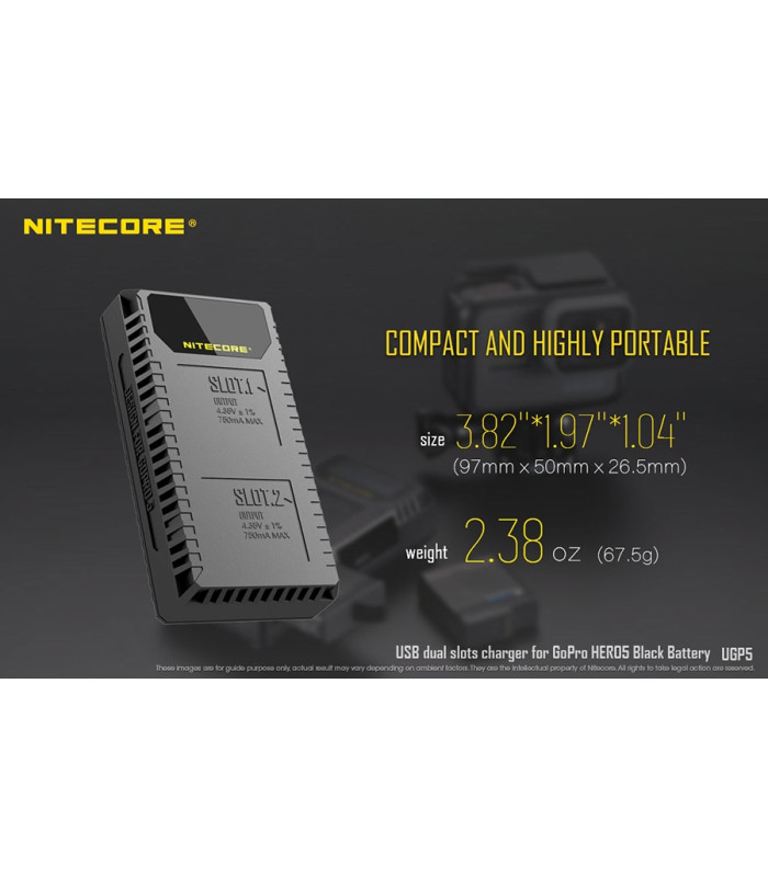 ΦΟΡΤΙΣΤΗΣ NITECORE UGP5 για GoPro