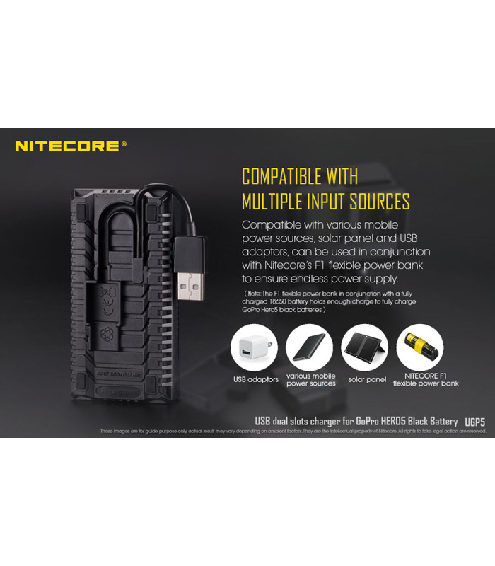 ΦΟΡΤΙΣΤΗΣ NITECORE UGP5 για GoPro