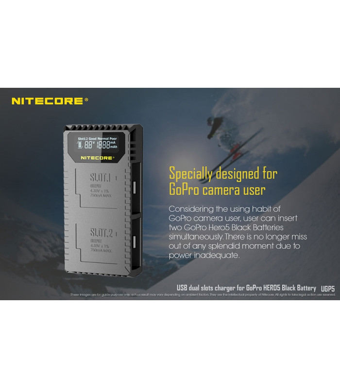ΦΟΡΤΙΣΤΗΣ NITECORE UGP5 για GoPro