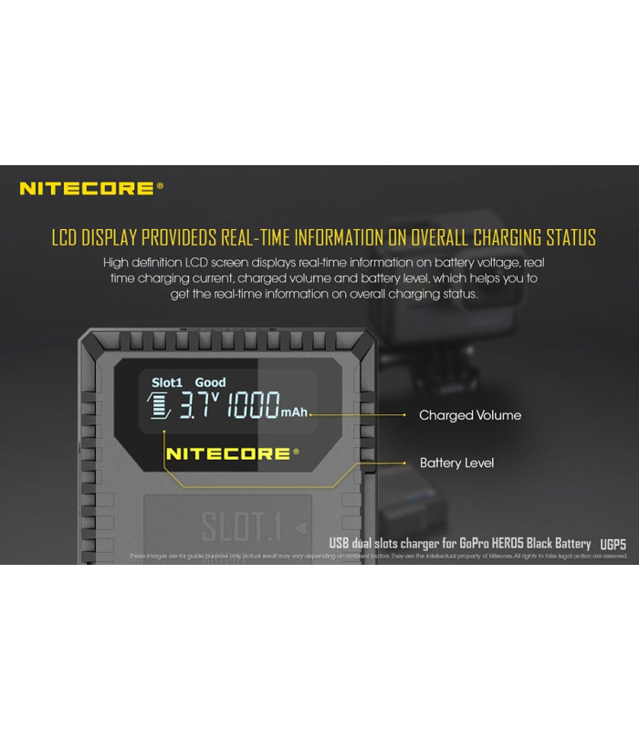 ΦΟΡΤΙΣΤΗΣ NITECORE UGP5 για GoPro