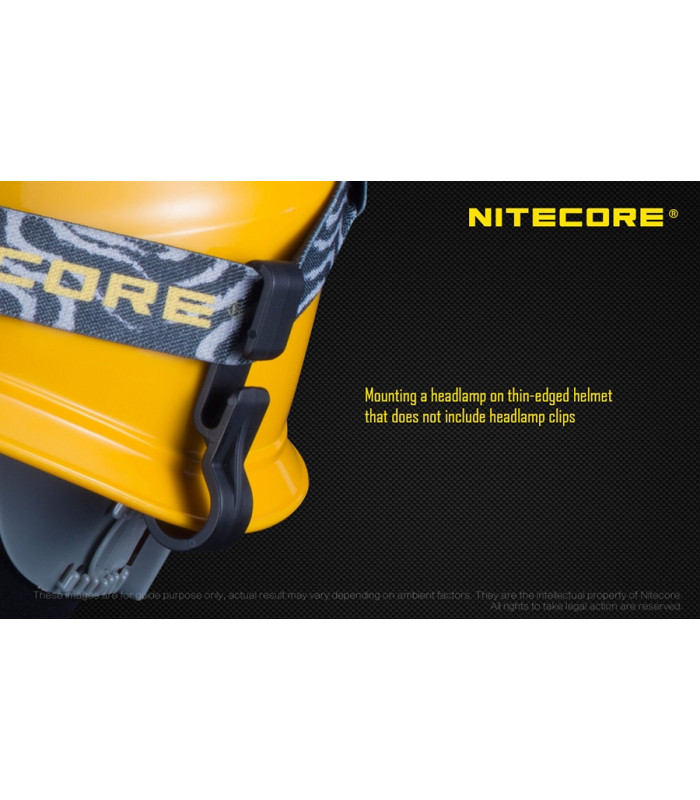 Helmet Clip (Pack of 4), NITECORE