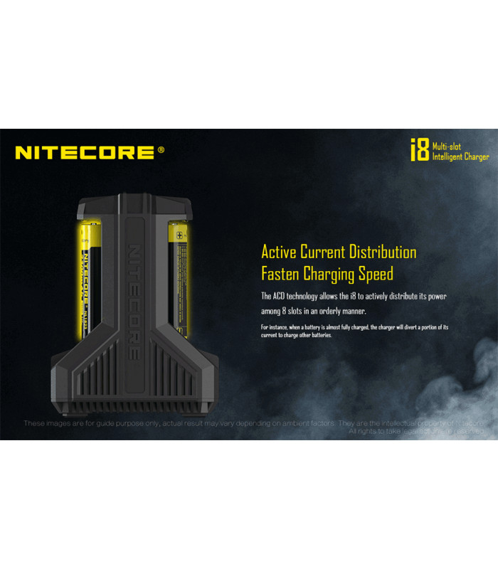 ΦΟΡΤΙΣΤΗΣ NITECORE i8, Οχτώ Θέσεων
