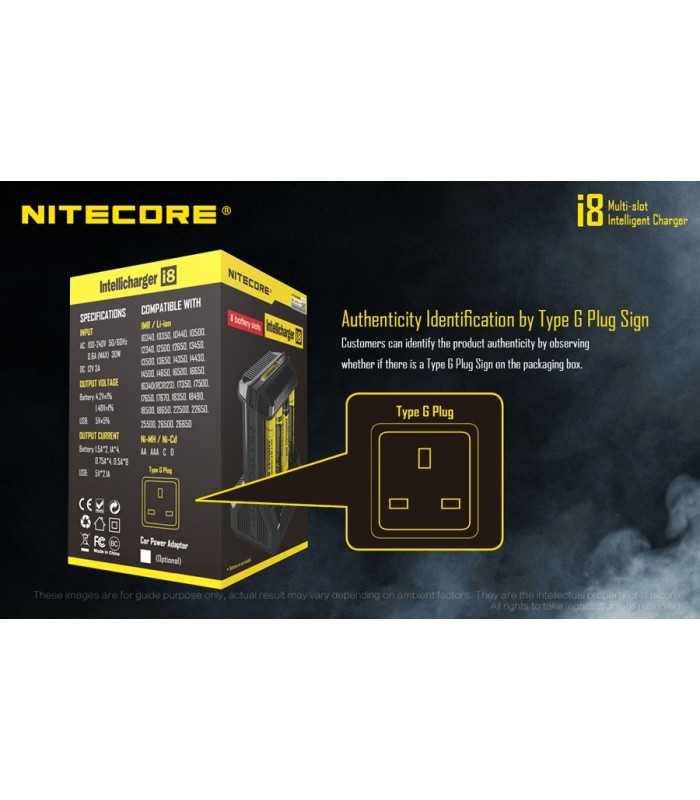 ΦΟΡΤΙΣΤΗΣ NITECORE i8, Οχτώ Θέσεων