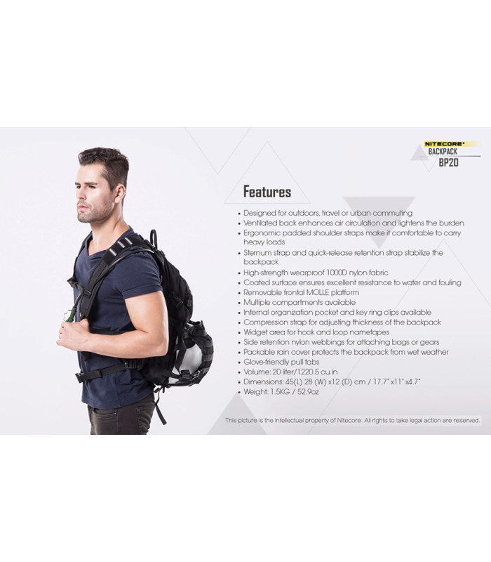 ΣΑΚΙΔΙΟ NITECORE Backpack BP20