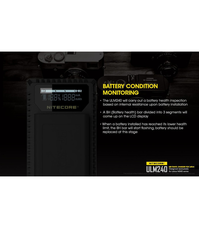 ΦΟΡΤΙΣΤΗΣ NITECORE ULM240 για Leica