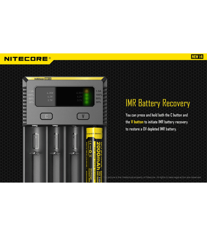 ΦΟΡΤΙΣΤΗΣ NITECORE i4, Τεσσάρων Θέσεων, New