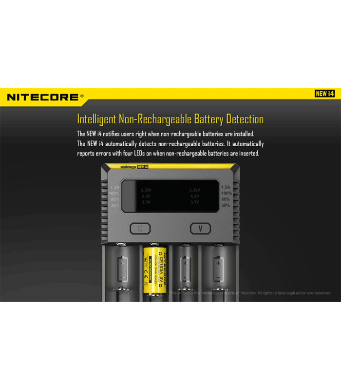 ΦΟΡΤΙΣΤΗΣ NITECORE i4, Τεσσάρων Θέσεων, New