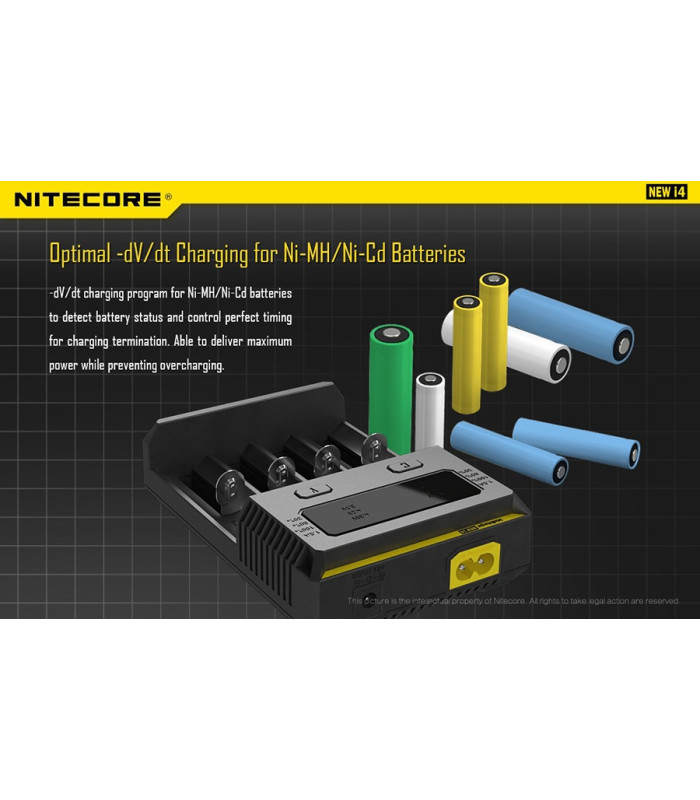 ΦΟΡΤΙΣΤΗΣ NITECORE i4, Τεσσάρων Θέσεων, New
