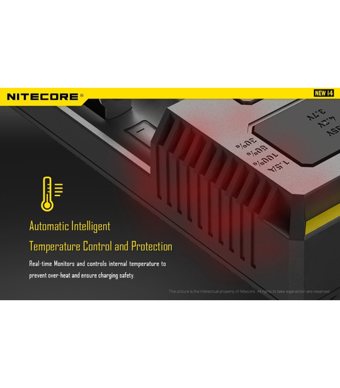ΦΟΡΤΙΣΤΗΣ NITECORE i4, Τεσσάρων Θέσεων, New