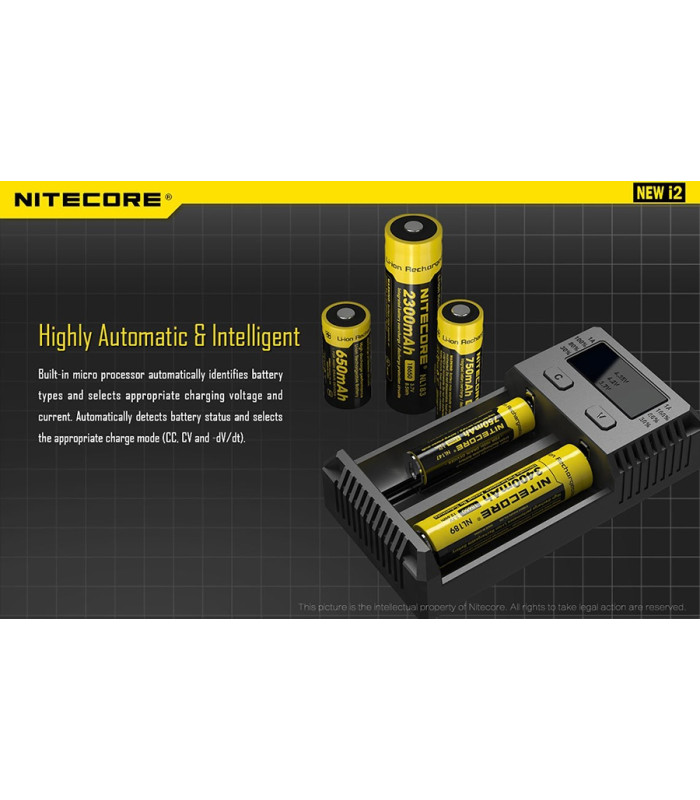 ΦΟΡΤΙΣΤΗΣ NITECORE i2EU, Δύο Θέσεων New