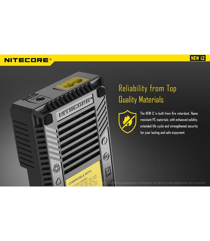 ΦΟΡΤΙΣΤΗΣ NITECORE i2EU, Δύο Θέσεων New