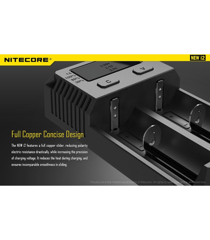 ΦΟΡΤΙΣΤΗΣ NITECORE i2EU, Δύο Θέσεων New