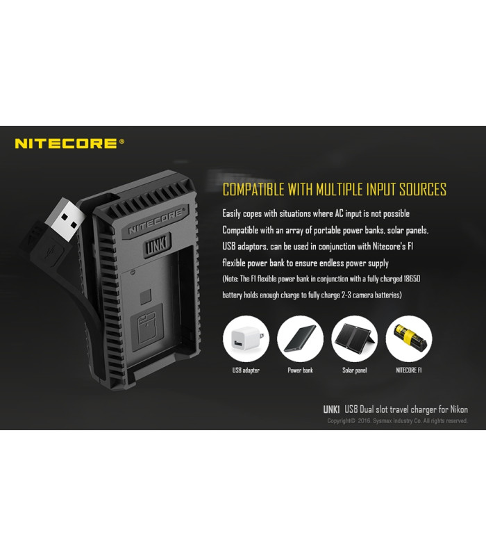 ΦΟΡΤΙΣΤΗΣ NITECORE UNK1 για NIKON