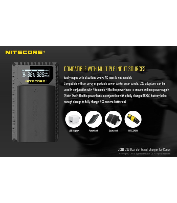 ΦΟΡΤΙΣΤΗΣ NITECORE UCN1 για CANON