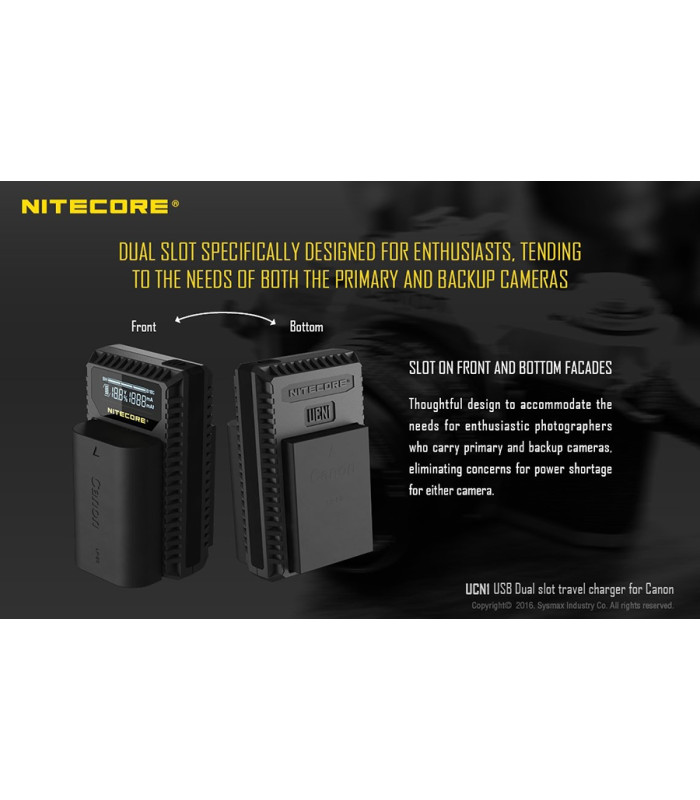 ΦΟΡΤΙΣΤΗΣ NITECORE UCN1 για CANON