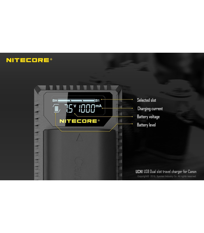 ΦΟΡΤΙΣΤΗΣ NITECORE UCN1 για CANON