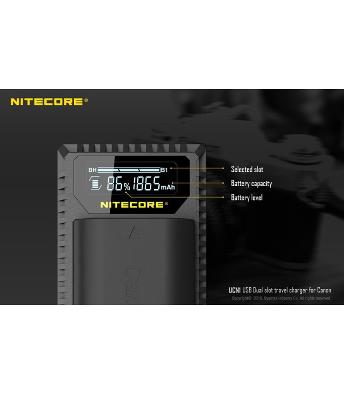 ΦΟΡΤΙΣΤΗΣ NITECORE UCN1 για CANON