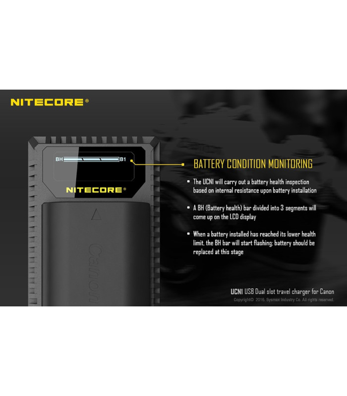 ΦΟΡΤΙΣΤΗΣ NITECORE UCN1 για CANON
