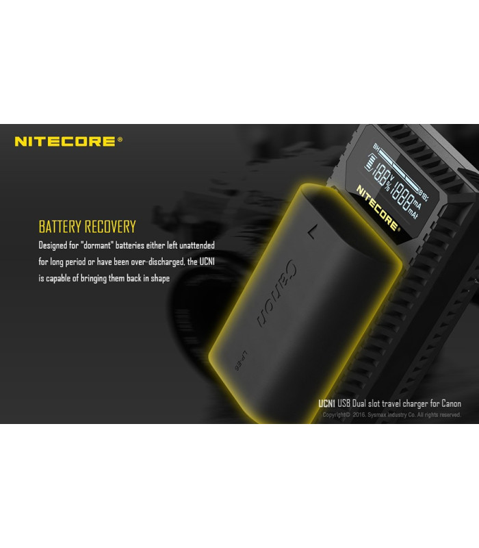 ΦΟΡΤΙΣΤΗΣ NITECORE UCN1 για CANON