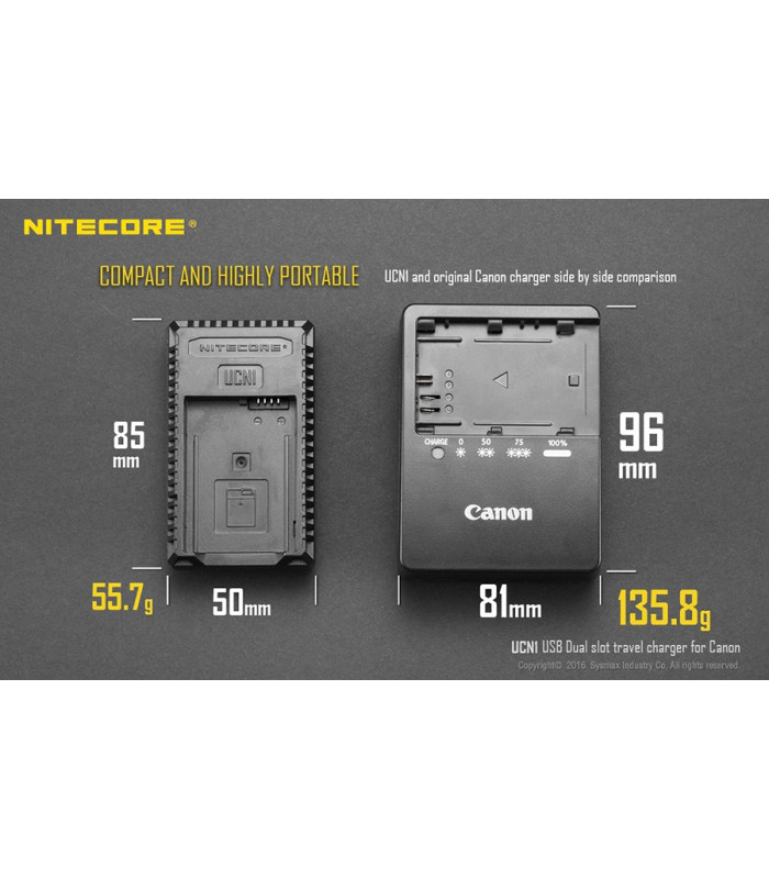 ΦΟΡΤΙΣΤΗΣ NITECORE UCN1 για CANON