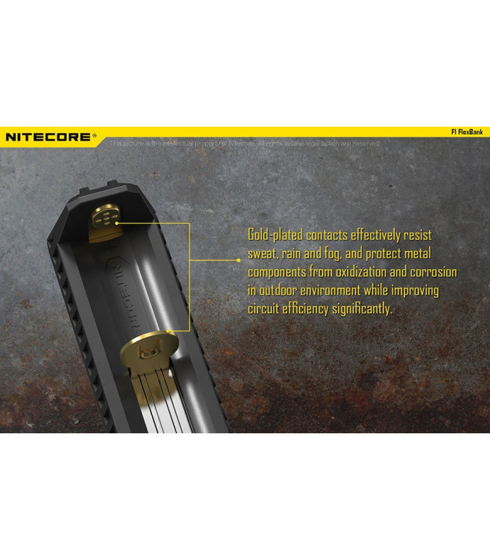 ΦΟΡΤΙΣΤΗΣ NITECORE F1, μίας θέσης + Power Bank