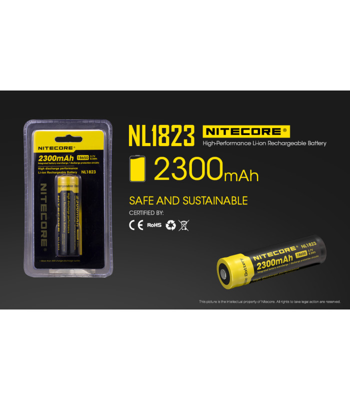 ΜΠΑΤΑΡΙΑ NITECORE 18650 / 2300mAh (τιμή τεμαχίου)