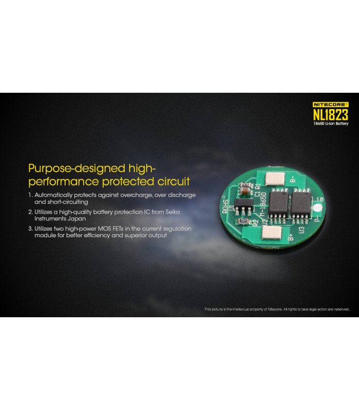 ΜΠΑΤΑΡΙΑ NITECORE 18650 / 2300mAh (τιμή τεμαχίου)