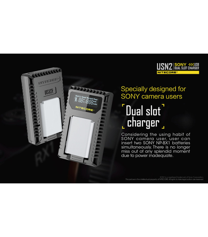 ΦΟΡΤΙΣΤΗΣ NITECORE USN2 για SONY