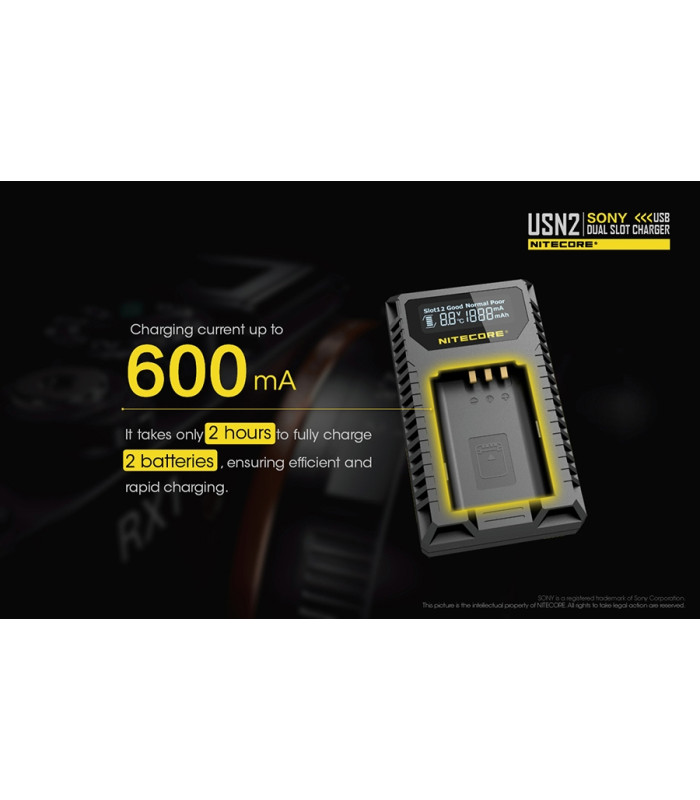 ΦΟΡΤΙΣΤΗΣ NITECORE USN2 για SONY