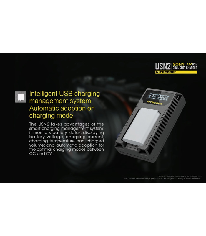 ΦΟΡΤΙΣΤΗΣ NITECORE USN2 για SONY