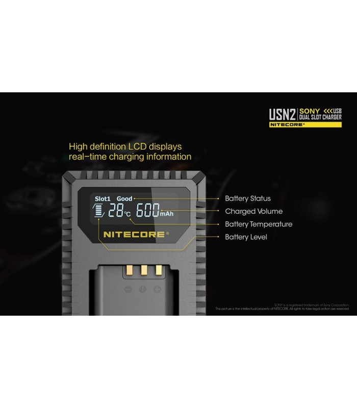 ΦΟΡΤΙΣΤΗΣ NITECORE USN2 για SONY