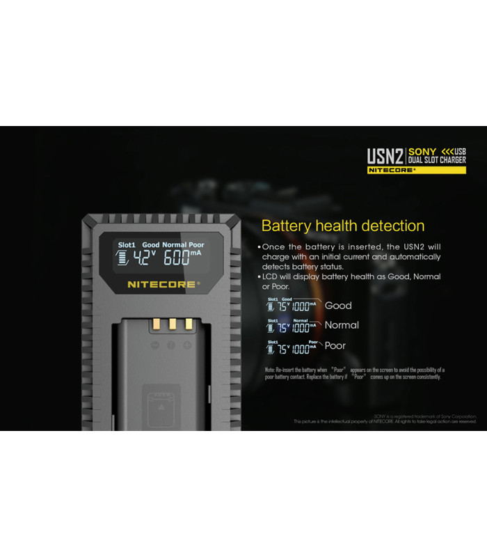 ΦΟΡΤΙΣΤΗΣ NITECORE USN2 για SONY