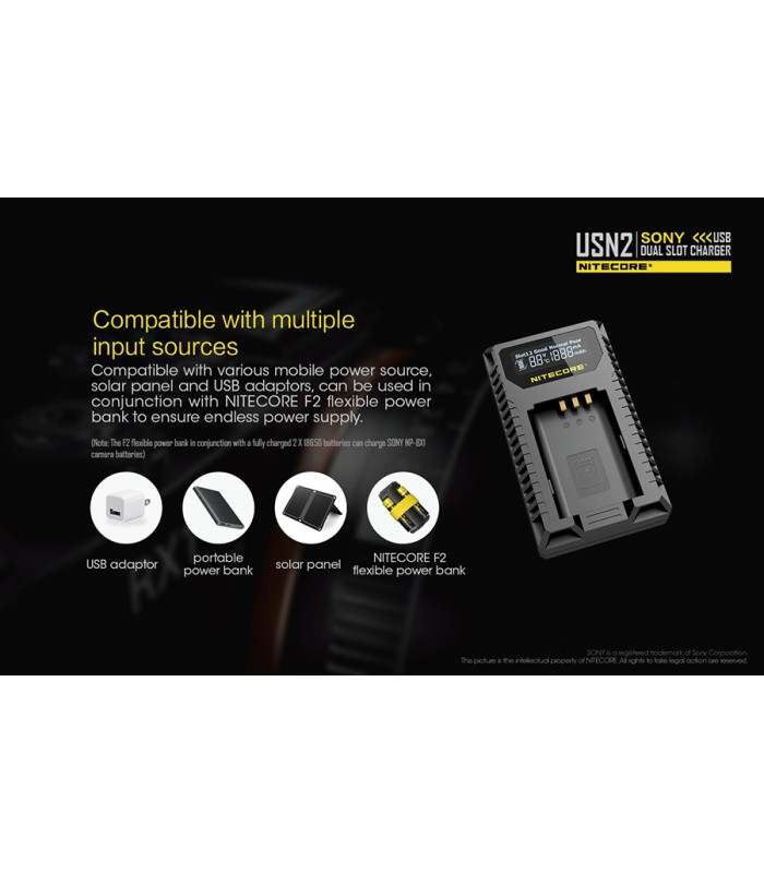 ΦΟΡΤΙΣΤΗΣ NITECORE USN2 για SONY