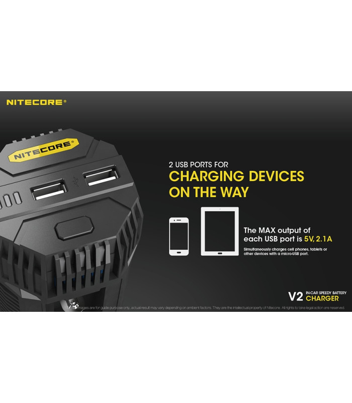 ΦΟΡΤΙΣΤΗΣ NITECORE V2, DC 12V 42W