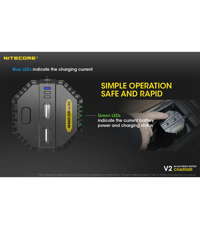 ΦΟΡΤΙΣΤΗΣ NITECORE V2, DC 12V 42W