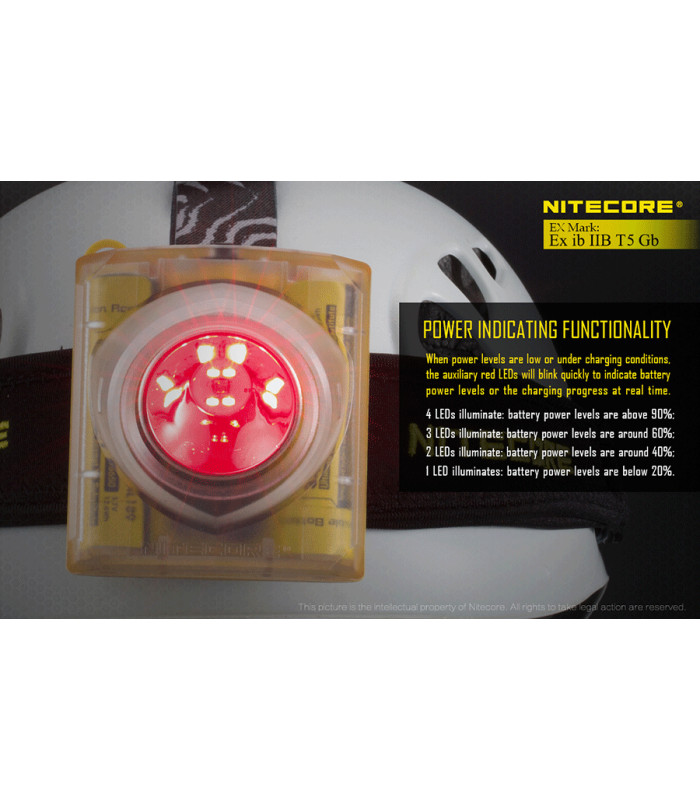 ΦΑΚΟΣ LED NITECORE EXPLOSION-PROOF EH1 / 6500, Κεφαλής Αντιεκρηκτικός