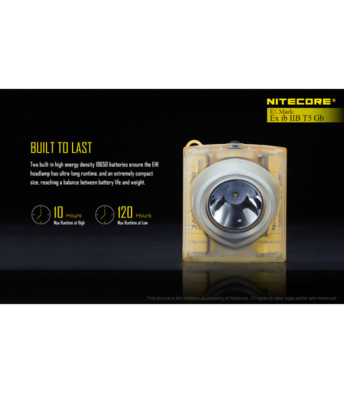 ΦΑΚΟΣ LED NITECORE EXPLOSION-PROOF EH1 / 6500, Κεφαλής Αντιεκρηκτικός