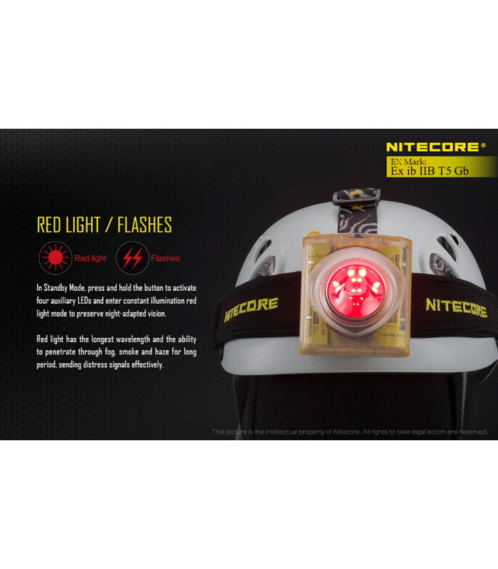 ΦΑΚΟΣ LED NITECORE EXPLOSION-PROOF EH1 / 6500, Κεφαλής Αντιεκρηκτικός