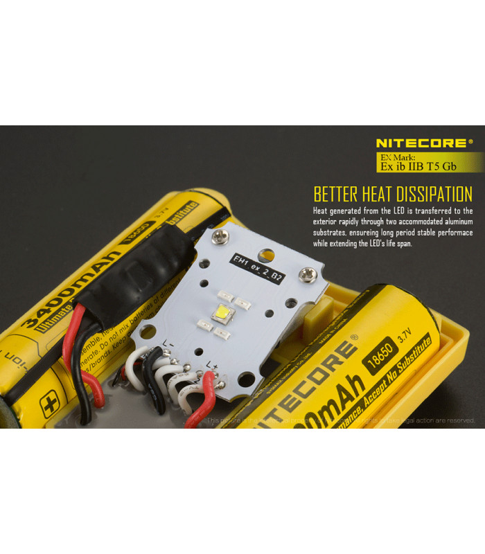 ΦΑΚΟΣ LED NITECORE EXPLOSION-PROOF EH1 / 6500, Κεφαλής Αντιεκρηκτικός