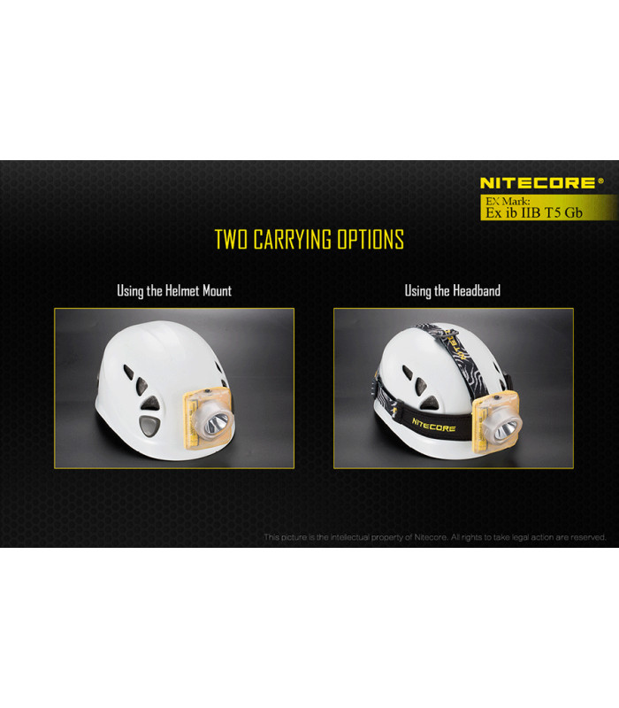 ΦΑΚΟΣ LED NITECORE EXPLOSION-PROOF EH1 / 6500, Κεφαλής Αντιεκρηκτικός