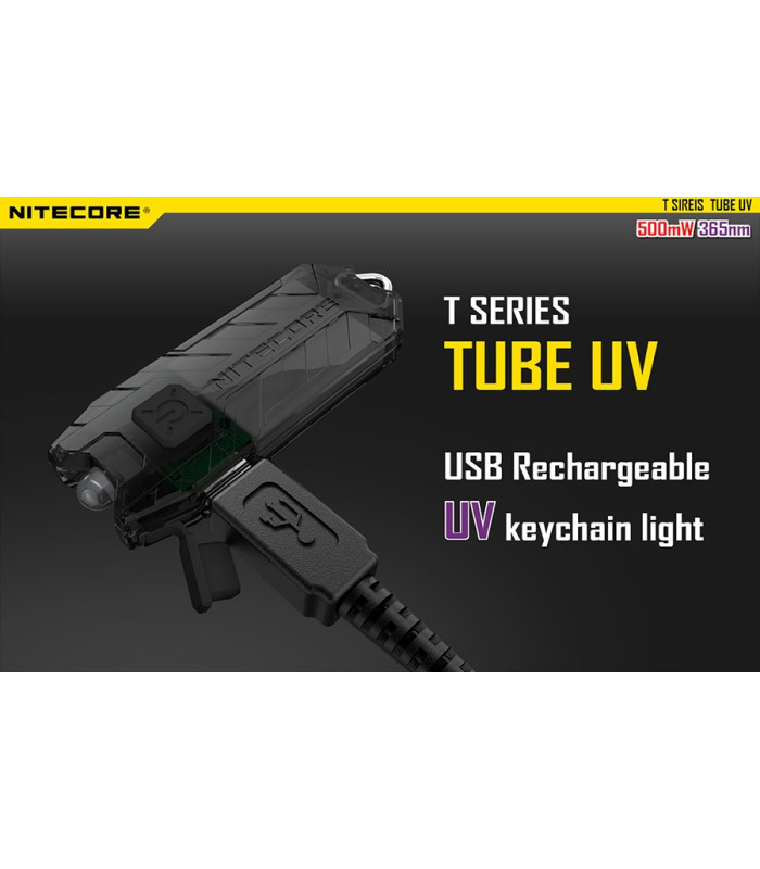 ΦΑΚΟΣ LED NITECORE TUBE, Μπρελόκ, Rechargable-UV