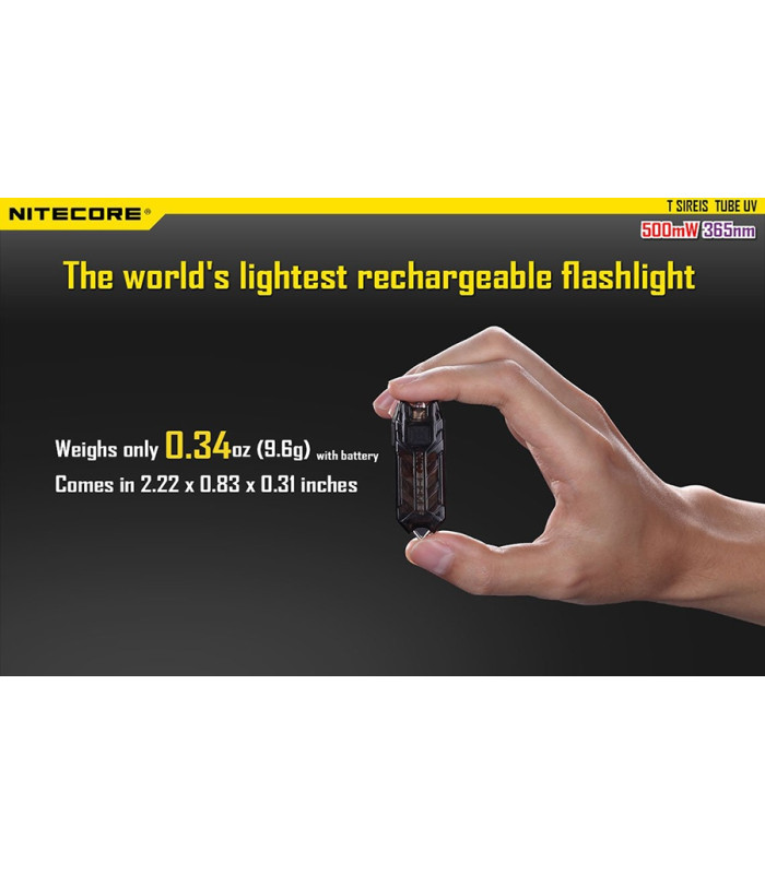 ΦΑΚΟΣ LED NITECORE TUBE, Μπρελόκ, Rechargable-UV