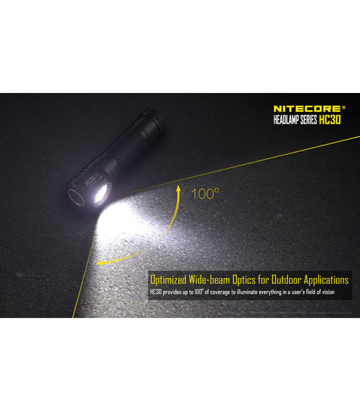 ΦΑΚΟΣ LED NITECORE HEADLAMP HC30, ΚΕΦΑΛΗΣ