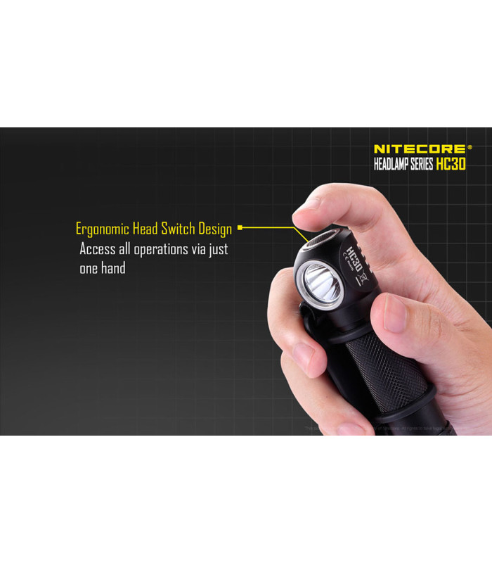 ΦΑΚΟΣ LED NITECORE HEADLAMP HC30, ΚΕΦΑΛΗΣ