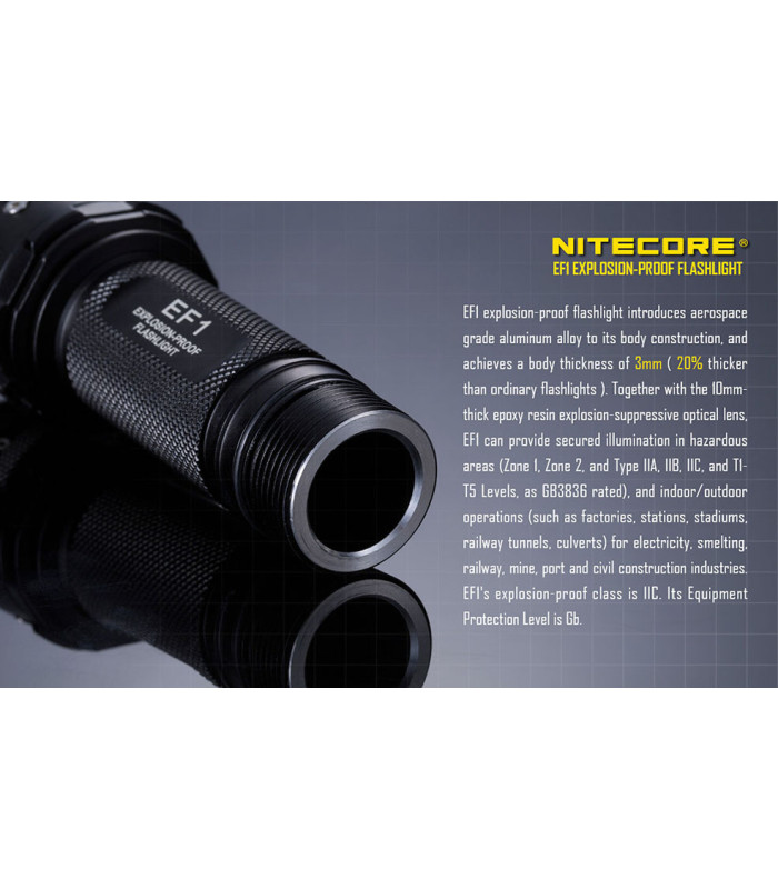 ΦΑΚΟΣ LED NITECORE EXPLOSION-PROOF EF1