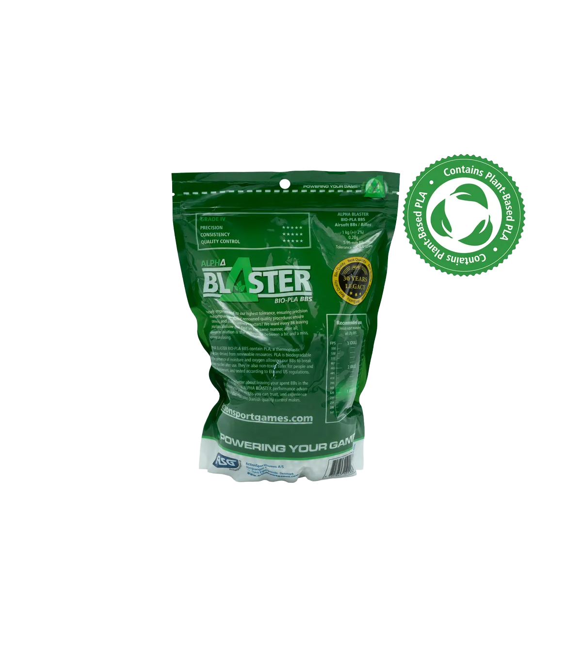ΜΠΙΛΙΕΣ SOFT ASG Alpha Bio, 0.20gr/3300bbs