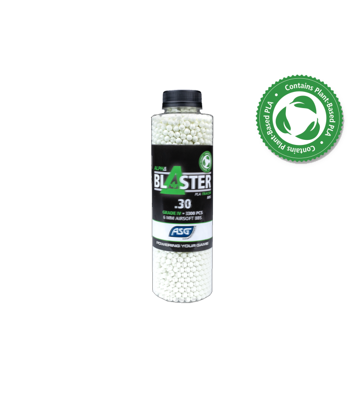ΜΠΙΛΙΕΣ SOFT ASG Alpha Blaster Bio Tracer GRN, 0.30gr/3300bbs
