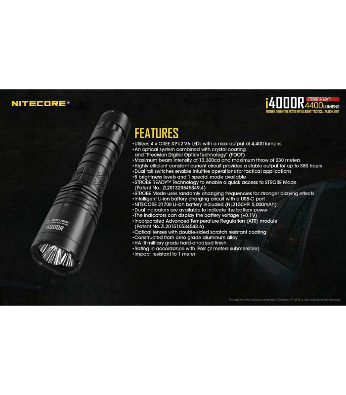 NITECORE i4000R