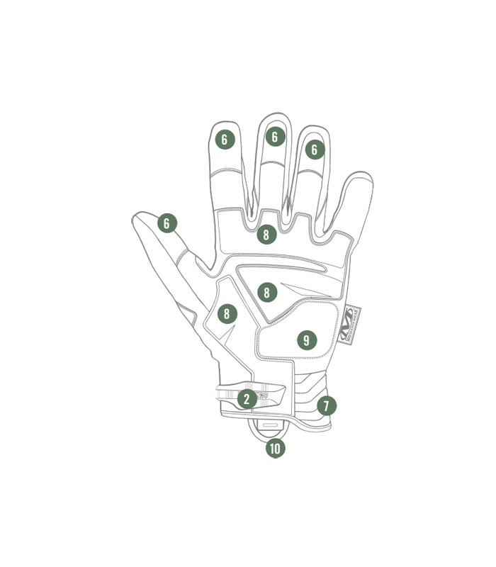 ΓΑΝΤΙΑ MECHANIX, M-Pact 2, Covert, Size M